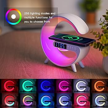 The G Shape LED Wireless Charging Speaker Lamp